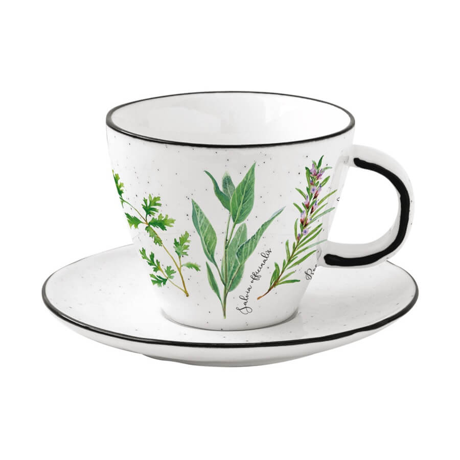 Чашка с блюдцем Herbarium 250мл
