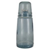 Бутылка для воды 1л со стаканом, Natural Water, голубые